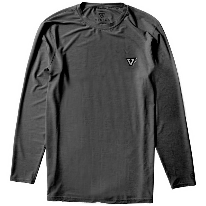 Vissla Twisted Long Sleeve Surf Shirt Black Heather