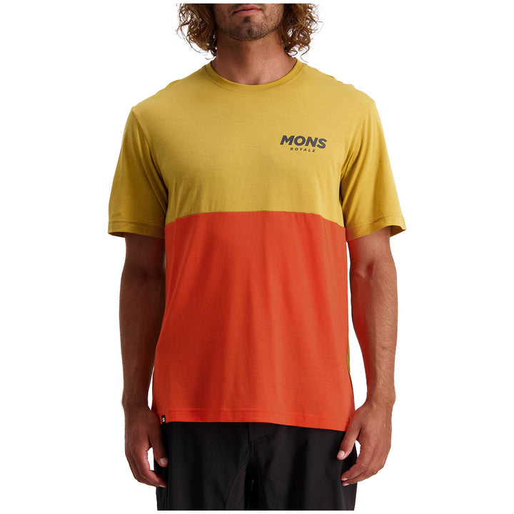 MONS ROYALE Tarn Freeride T Jersey Honey/Orange Smash