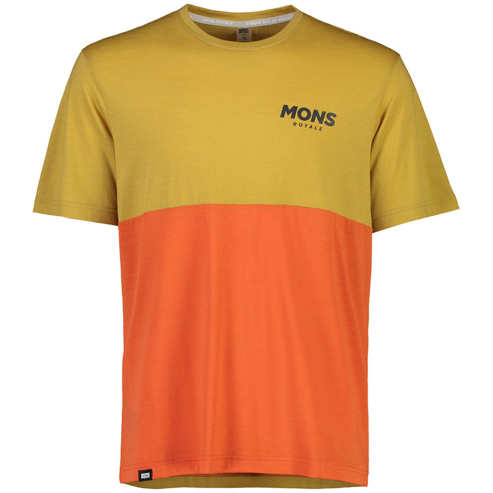 MONS ROYALE Tarn Freeride T Jersey Honey/Orange Smash