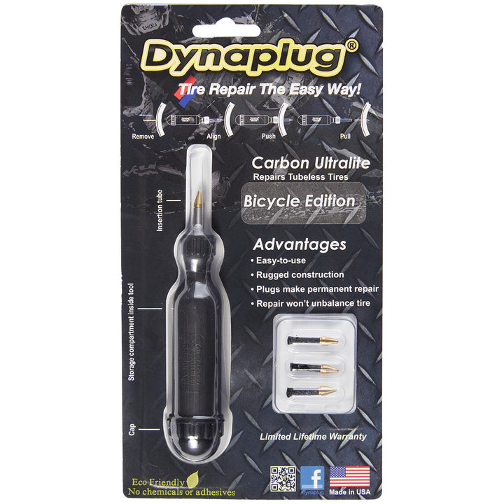 Dynaplug Carbon Ultralite Tire Plug Kit Black