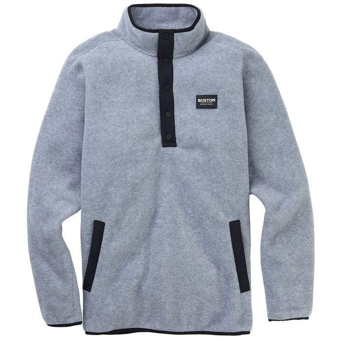 Burton Hearth Pullover Fleece - Men's Gray Heather
