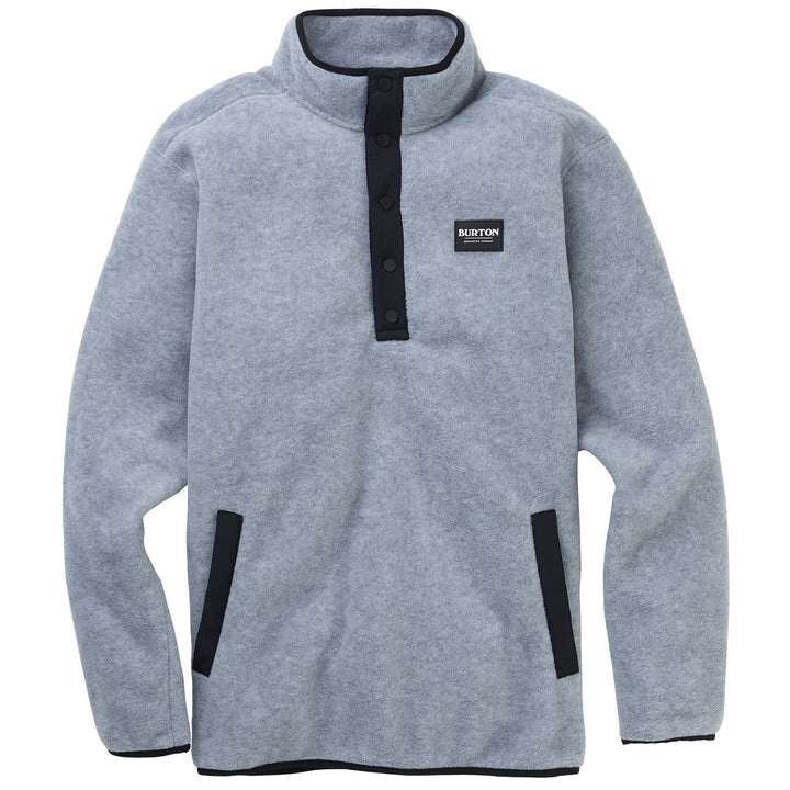 Burton Hearth Pullover Fleece - Men's Gray Heather