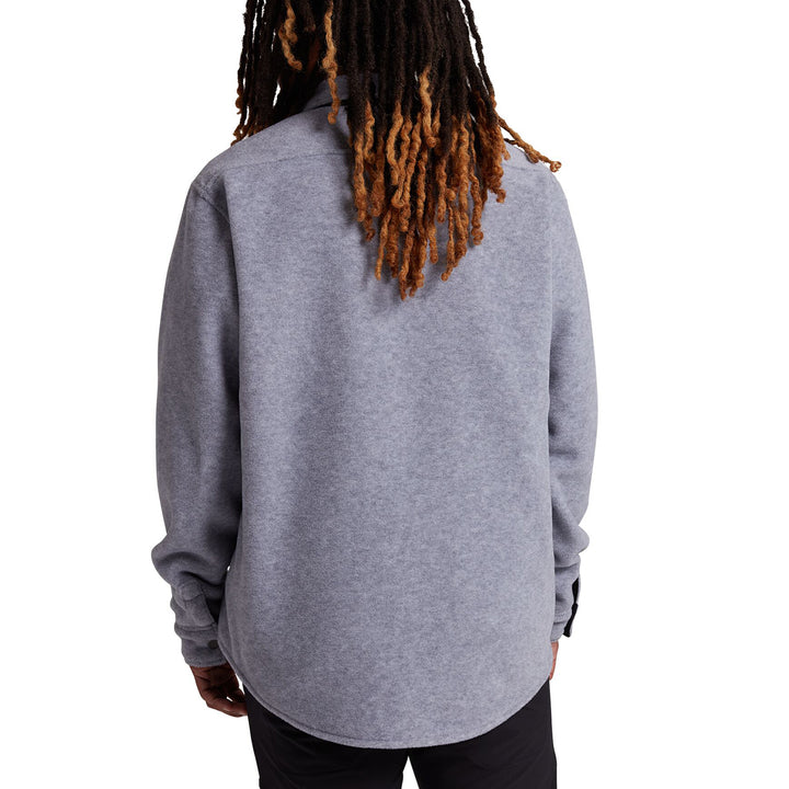 Burton Hearth Fleece Long-Sleeve Shirt - Men's Gray Heather