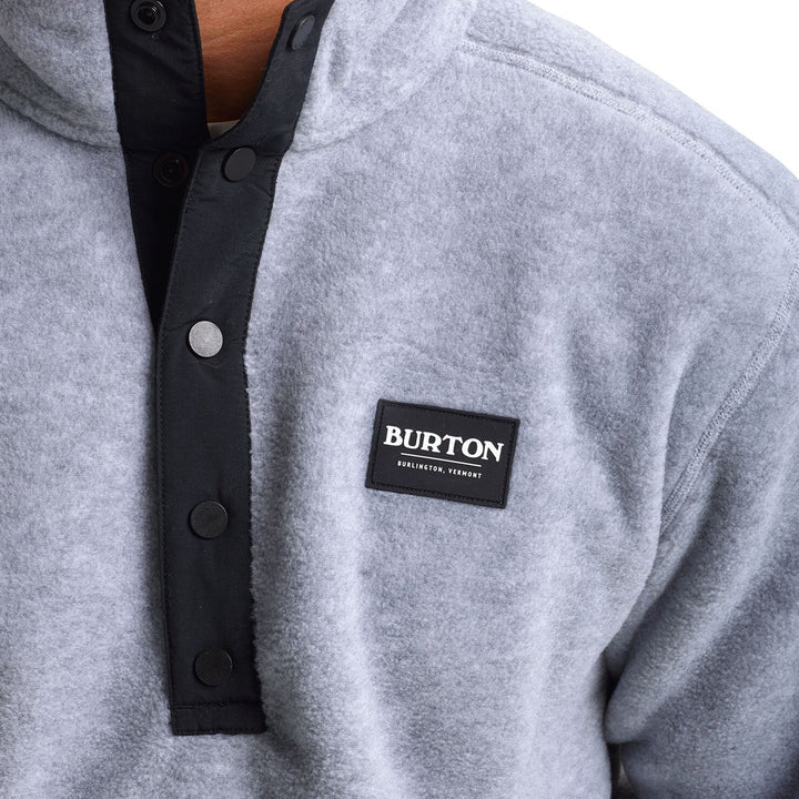 Burton Hearth Pullover Fleece - Men's Gray Heather