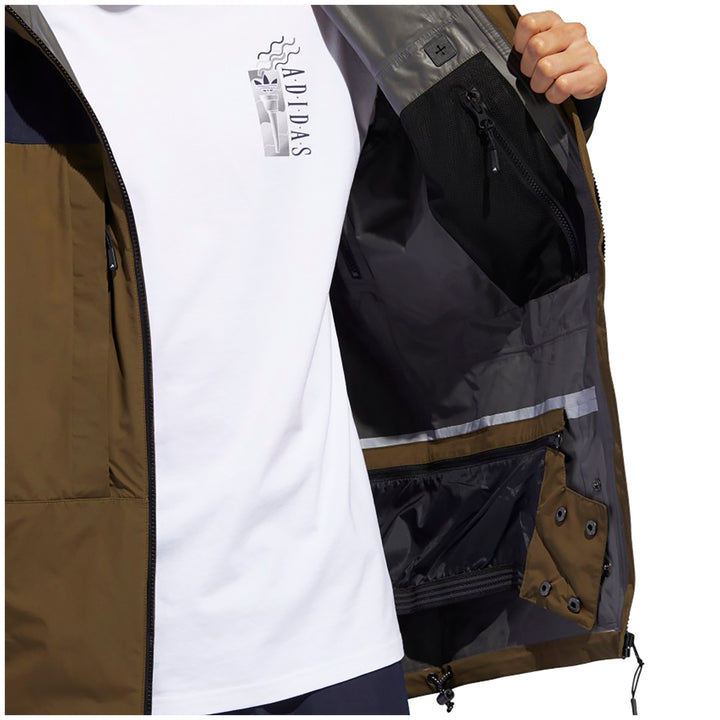 Adidas GORE-TEX Jacket - Men's Legend Ink/Trace Olive/Ice Blue
