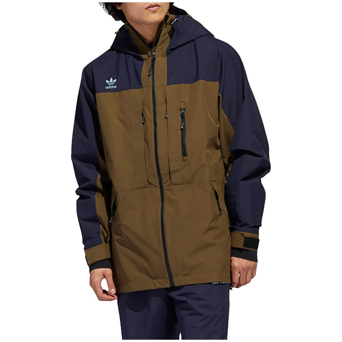 Adidas GORE-TEX Jacket - Men's Legend Ink/Trace Olive/Ice Blue