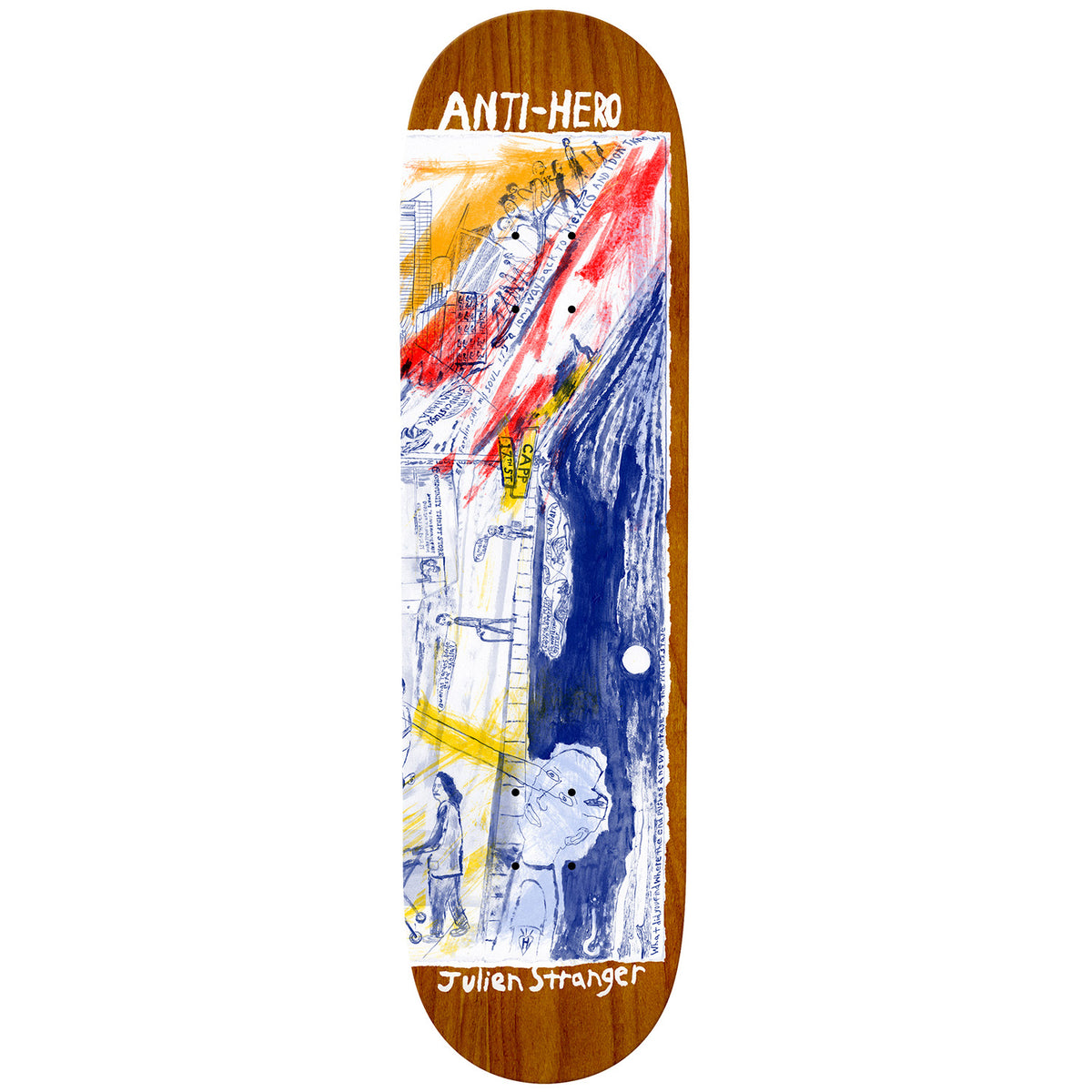 Anti Hero Stranger SF Then And Now 8.4 Skateboard Deck