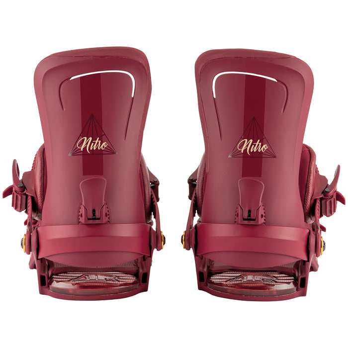 Nitro Poison Snowboard Bindings - Women's 2022 Royal Red