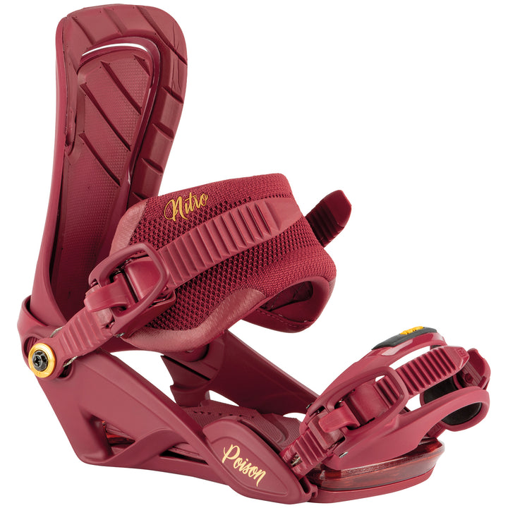 Nitro Poison Snowboard Bindings - Women's 2022 Royal Red