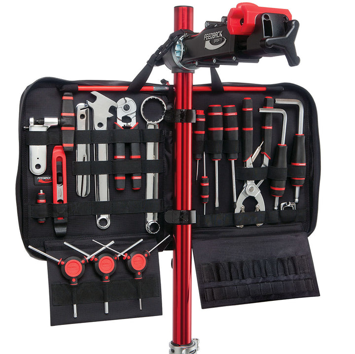 Feedback Sports Pro-Elite Work Stand Red