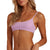 Billabong Surf Check Mini Crop Bikini Top - Women's Lit Up Lilac