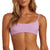 Billabong Surf Check Mini Crop Bikini Top - Women's Lit Up Lilac