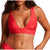 Volcom Simply Seamless Halter Bikini Top - Women's True Red