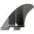 FCS II Reactor Neo Glass Medium Tri Fin Set Charcoal Gradient