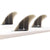 FCS II Reactor Neo Glass Medium Tri Fin Set Charcoal Gradient