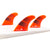 FCS II Accelerator Neo Glass Small Tri Fin Set Tang Gradient
