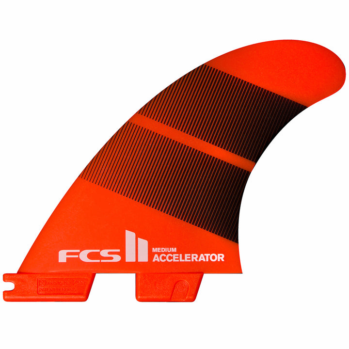 FCS II Accelerator Neo Glass Large Tri Fin Set Tang Gradient