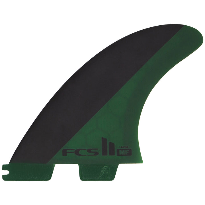 FCS II MF PC Large Tri Fin Set Black/Olive