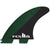 FCS II MF PC Large Tri Fin Set Black/Olive