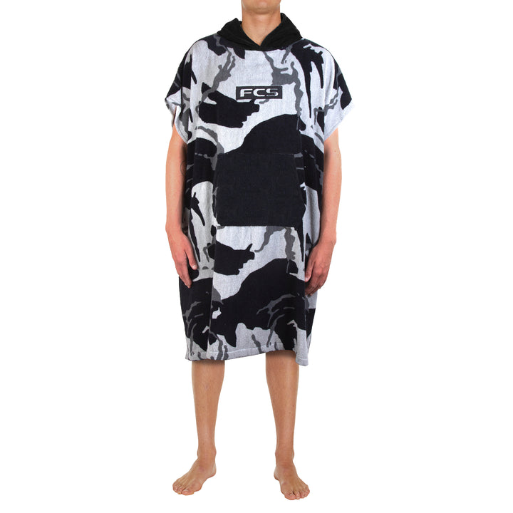 FCS Towel Poncho Grey Camo/Black