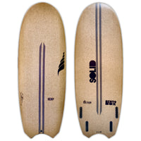 Solid Surf Co Bento Box Surfboard Dark Hemp::Dark Hemp