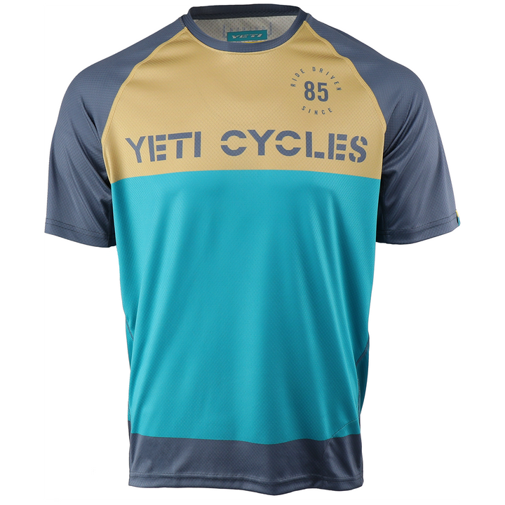 Yeti Cycles Longhorn S/S Jersey Turq/Earth