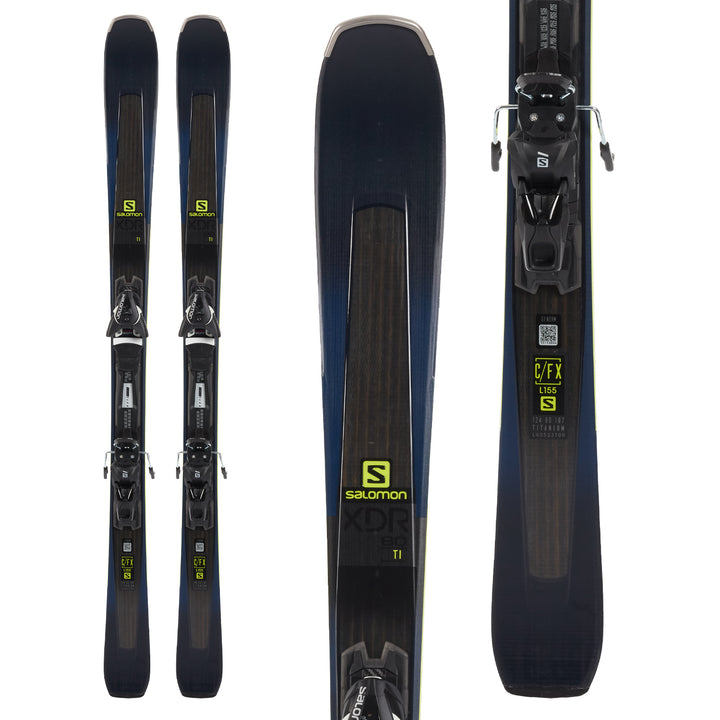 Salomon XDR 80 Ti Skis + Z11 GW Bindings 2019