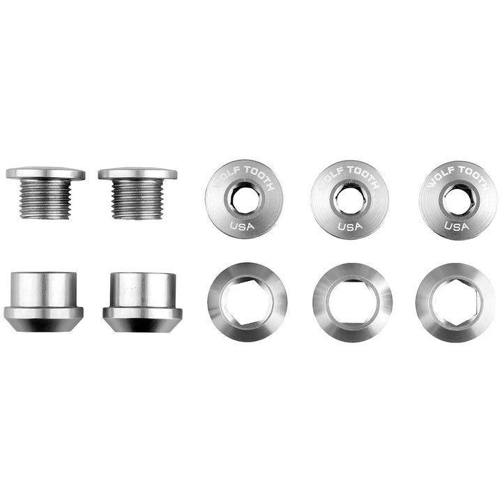 Wolf Tooth Components 6mm, 1X Chainring Bolts Silver