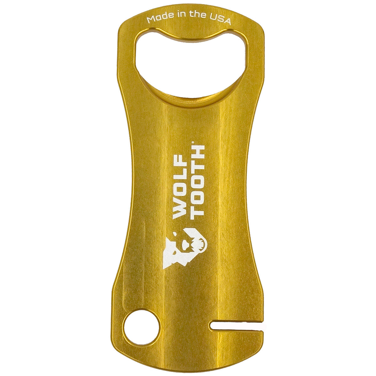 Wolf Tooth Components Bottle Opener and Rotor Truing Tool Gold