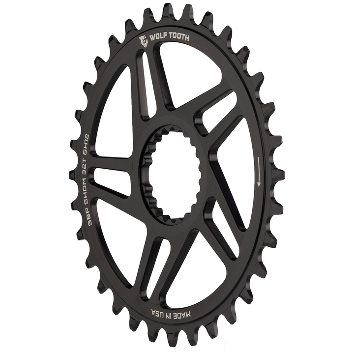Wolf Tooth Components Direct Mount Chainring for Shimano Cranks Black