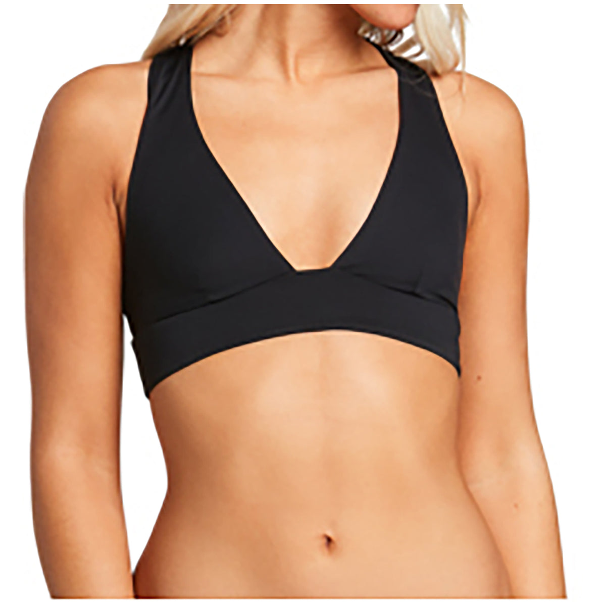 Volcom Simply Seamless Halter Bikini Top - Women's Black