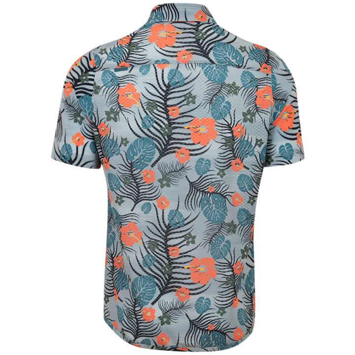 Pearl Izumi Summit Button Up Shirt Dawn Grey/Sunset Palm