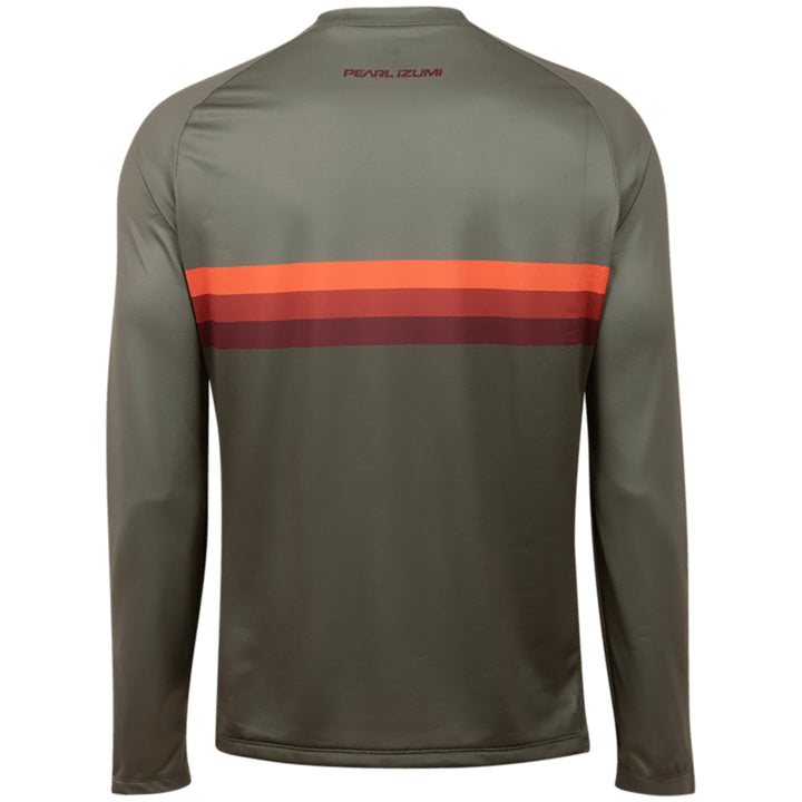 Pearl Izumi Summit LS Top Pale Olive/Sunset Stripe