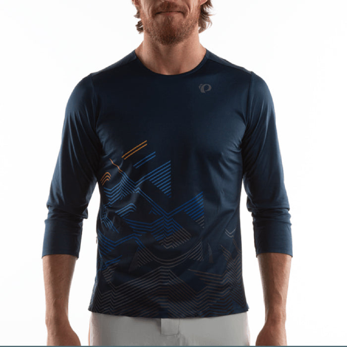 Pearl Izumi Launch 3/4 Sleeve Jersey Navy Echo