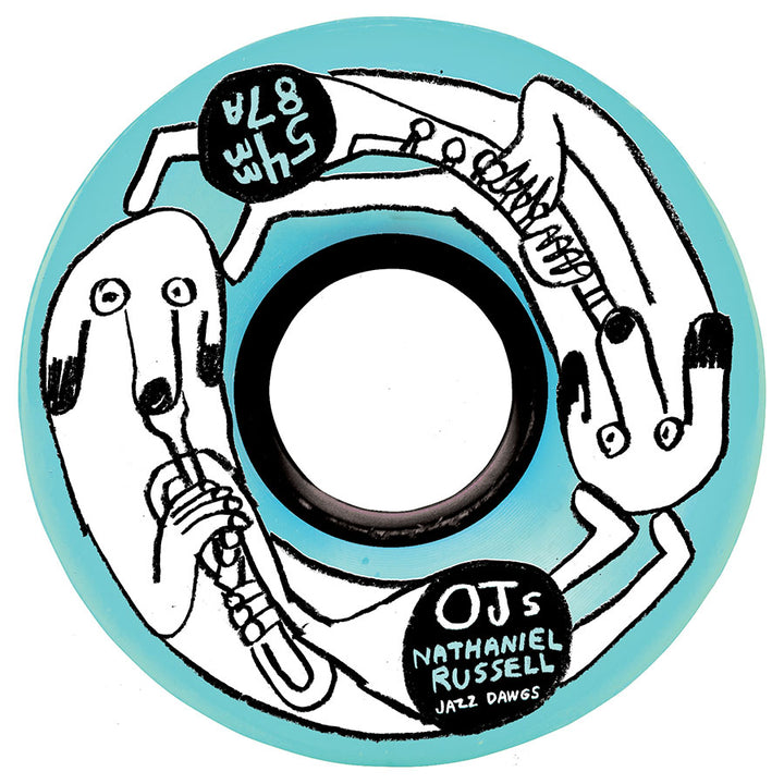 OJ Nathaniel Russel Jazz Dawgs Keyframe 87a Skateboard Wheels