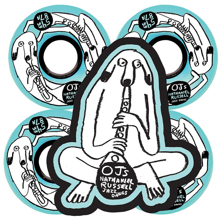 OJ Nathaniel Russel Jazz Dawgs Keyframe 87a Skateboard Wheels