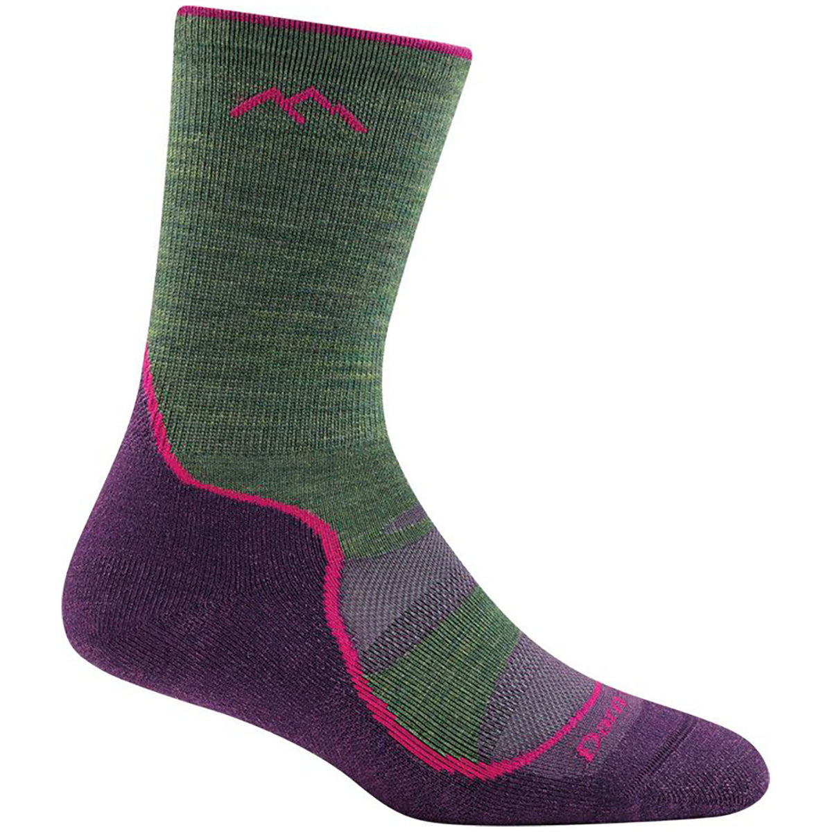 Darn Tough Hiker Micro Crew Lightweight Cushion Socks - Women's Moss
