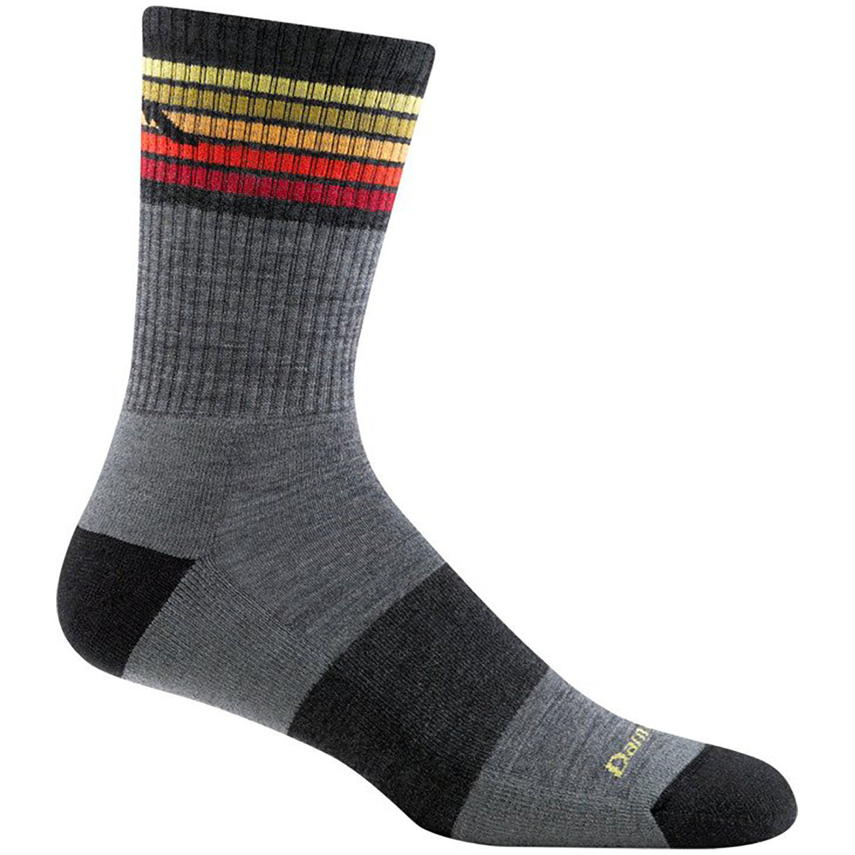 Darn Tough Kelso Micro Crew Lightweight Cushion Socks - Men's Grey