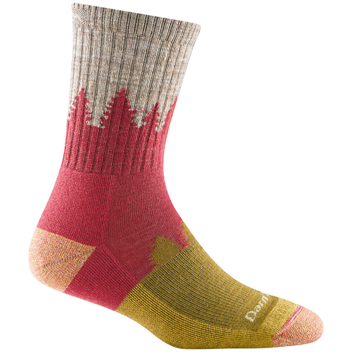 Darn Tough Treeline Micro Crew Midweight Cushion Socks - Women's Cranberry