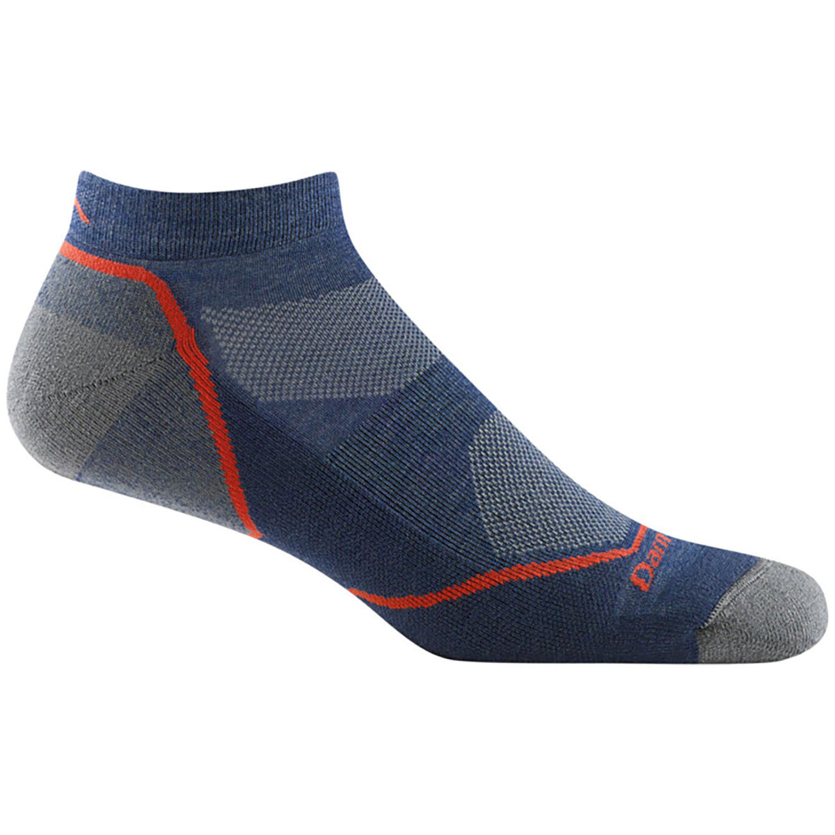 Darn Tough Hiker No Show Lightweight Cushion Socks - Men's Denim