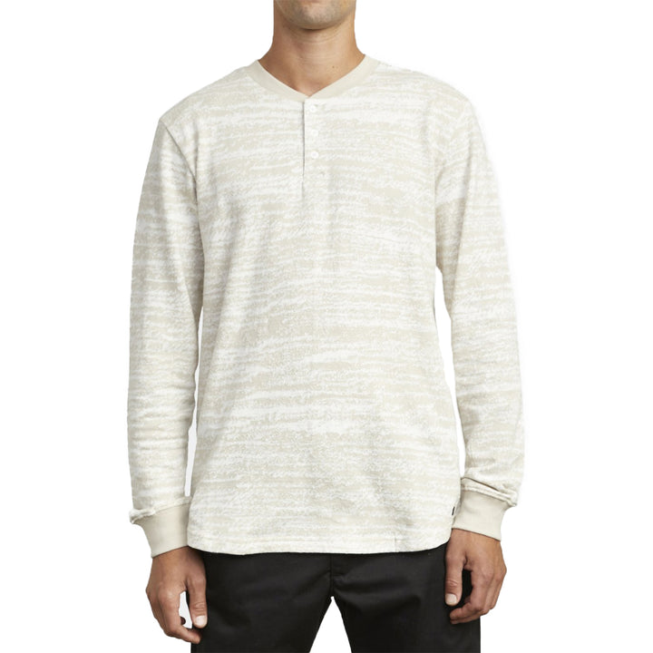 RVCA Lush Long-Sleeve Henley Shirt - Men's Natural