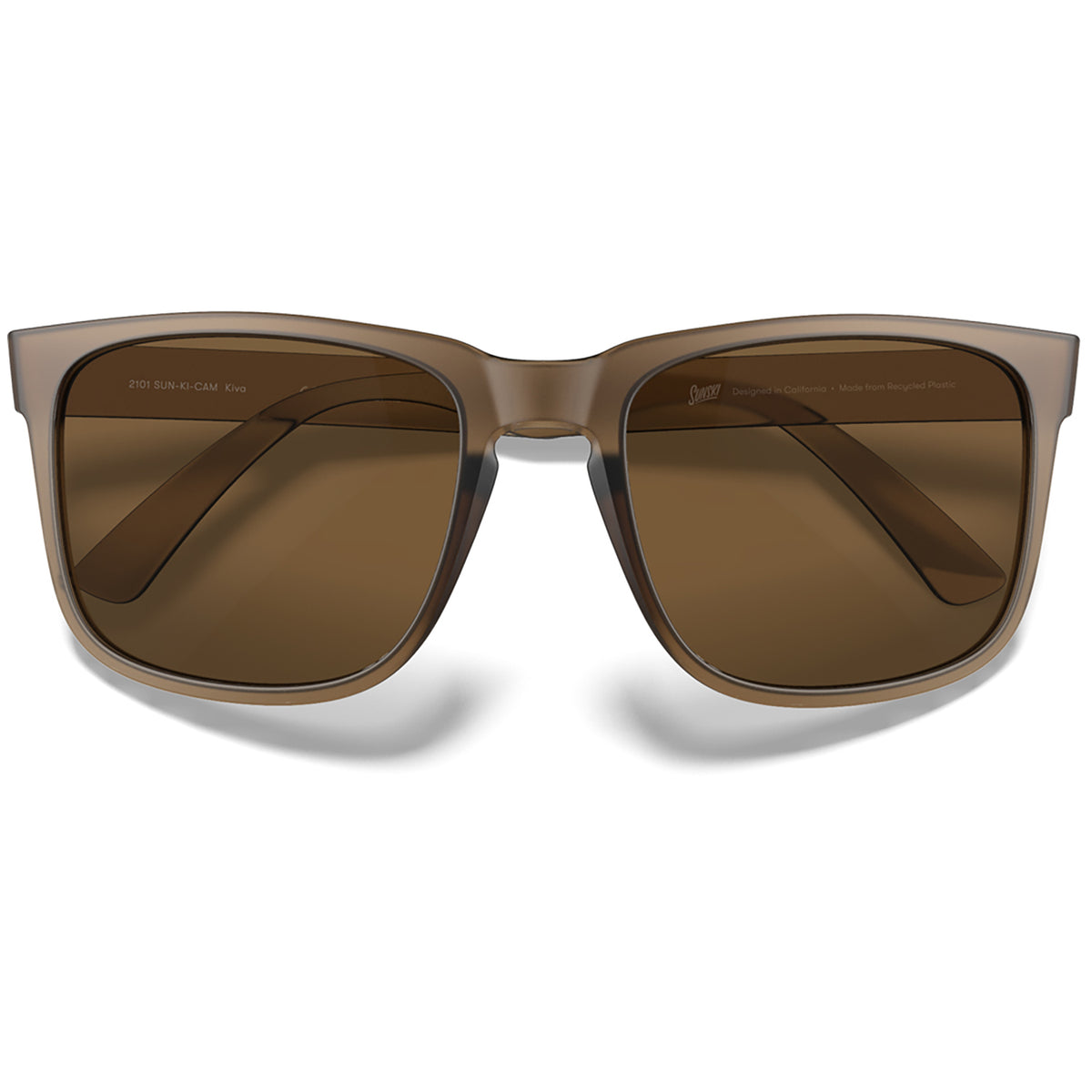 Sunski Kiva Sunglasses Matte Cola/Amber Polarized