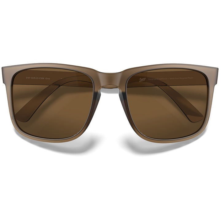 Sunski Kiva Sunglasses Matte Cola/Amber Polarized