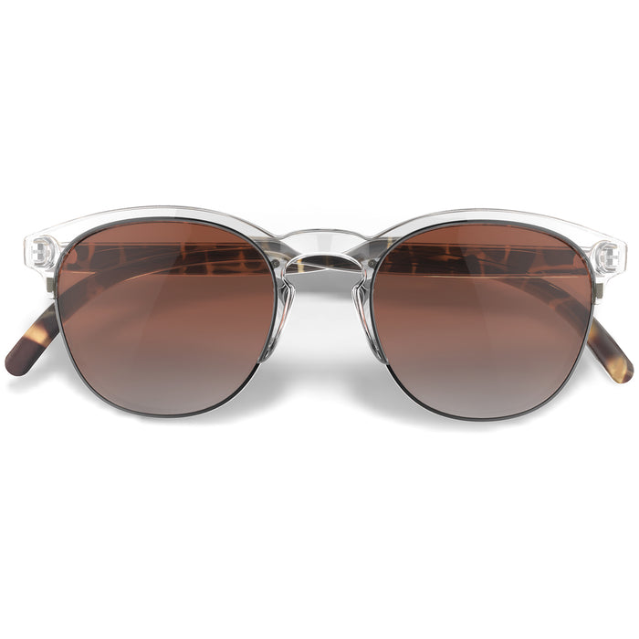 Sunski Avila Sunglasses Clear Tortoise/Terra Fade Polarized
