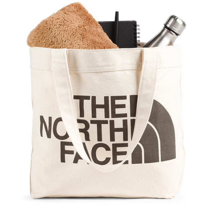 The North Face Cotton Tote Weimaraner Brown Large Logo Print