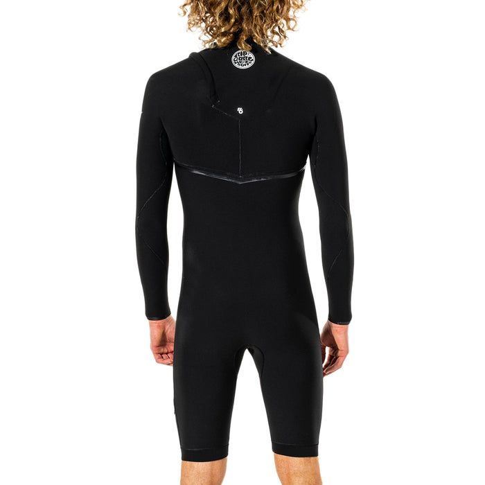 Rip Curl 2/2 E Bomb Zipper Free Long Sleeve Spring Suit Black