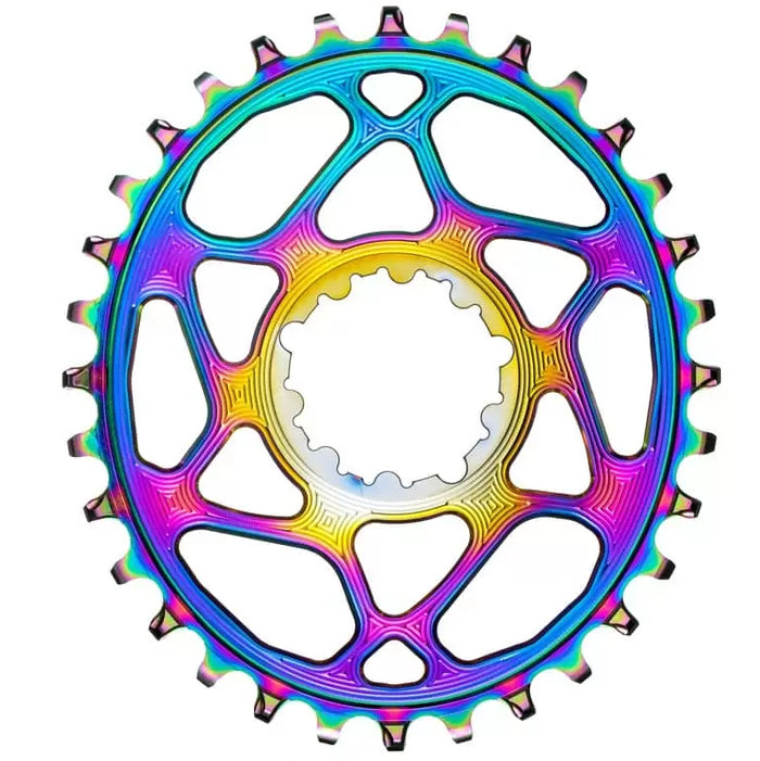 absoluteBLACK SRAM Direct Mount Boost Oval Chainring PVD Rainbow