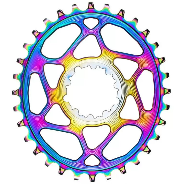 absoluteBLACK SRAM Direct Mount Boost Oval Chainring PVD Rainbow