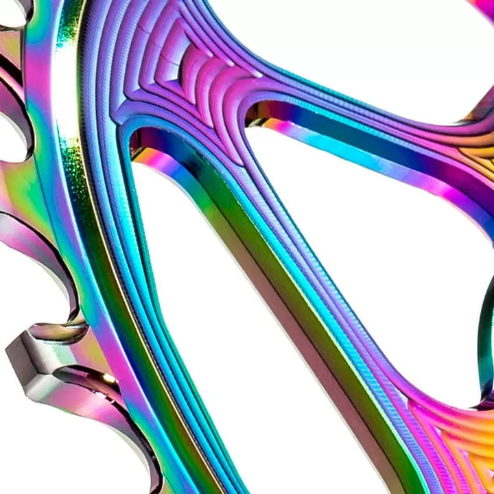 absoluteBLACK SRAM Direct Mount Boost Oval Chainring PVD Rainbow