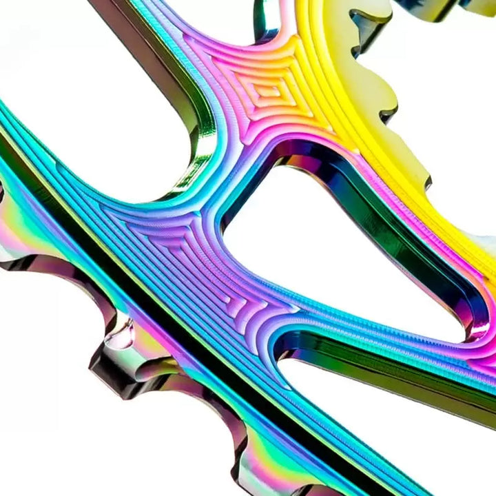 absoluteBLACK SRAM Direct Mount Boost Oval Chainring PVD Rainbow